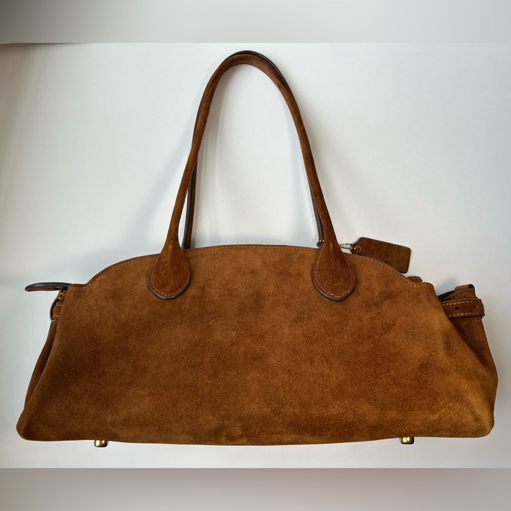 NWOT🌸COACH Empire 34 Carryall Suede Shoulder Handle Bag in “Warm Brown” - Picture 5 of 15